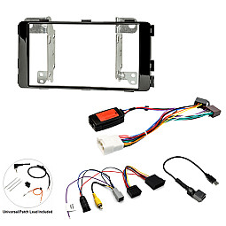 InCarTec FK-962-SWC-CAM Mitsubishi L200 (2015-2023) Double Din car stereo upgrade fitting kit (WITH SWC & CAM RETENTION)