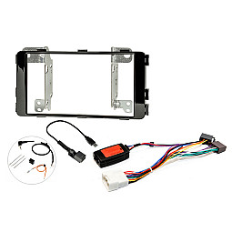 Mitsubishi L200 (2015-2023) Double Din Stereo Fitting Kit (With Steering Control and USB Retention)