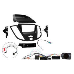 InCarTec FK-968/4 Ford Transit MK8 Euro 6 (2016-2019) Single / Double Din Fitting Kit (Without Passenger Airbag Light)