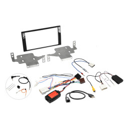 InCarTec FK-972-CAM Nissan Juke Acenta Premium 2014-2019 Double Din Stereo Fitting Kit (SWC/Camera Retention)