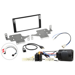 InCarTec FK-972-USB Nissan Juke Acenta 2014-2019 Double Din Fitting Kit (Steering Control/ USB Retention)