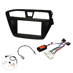 InCarTec FK-986-SWC Hyundai i20 (2014-2020) Double Din Stereo Upgrade Fascia Fitting Kit (WITH SWC)