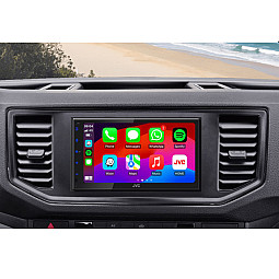 VW Crafter (2017-2023) JVC KW-M595DBT 6.8” Wired CarPlay / Android Auto Bluetooth Mirroring DAB+ Stereo Upgrade Pack