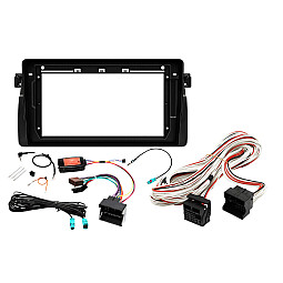 BMW 3 Series E46 (1999–2006) 9" Perfect Fit Stereo Fitting Kit with OEM Navigation Quadlock