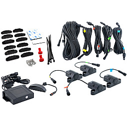 InCarTec PS-SDW 12V-24V Commercial Vehicle, Truck, Van Rear Parking Sensor Kit With Distance Display and Buzzer