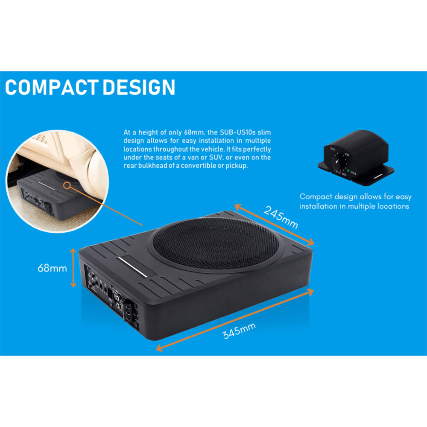 InCarTec RECREM65SUB Subaru (6.5inch) Component Speakers