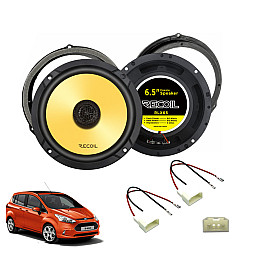 InCarTec SFK-FOR2-RCX65 Ford B-MAX 2012-2018 (6.5") Front or Rear Door Car Coaxial Speaker Upgrade Fitting Kit