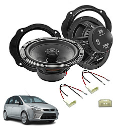 InCarTec SFK-FOR3-EC165 Ford C-MAX 2003-2010 165mm (6.5") Car Front Door Coaxial Speaker Upgrade Fitting Kit
