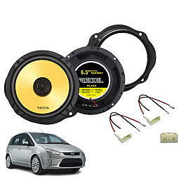 InCarTec SFK-FOR3-RCX65 Ford C-MAX 2003-2010 165mm (6.5") Car Front Door Coaxial Speaker Upgrade Fitting Kit
