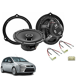 InCarTec SFK-FOR4-RC165 Ford C-MAX 2003-2010 165mm (6.5") 2-Way Car Rear Door Coaxial Speaker Upgrade Fitting Kit