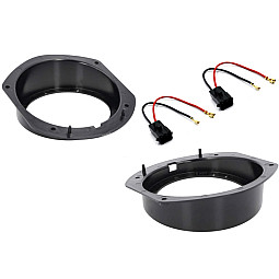 InCarTec SFKU-TSL02-130 Tesla 130mm Rear Door Speaker Upgrade Fitting Kit