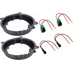 InCarTec SFKU-TSL07-165 Tesla 165mm Front Door Speaker Upgrade Fitting Kit