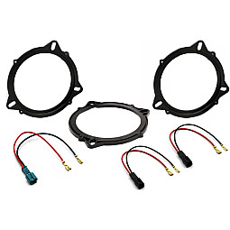 InCarTec SFKU-TSL09-100 Tesla 100mm Dashboard Speaker Upgrade Fitting Kit