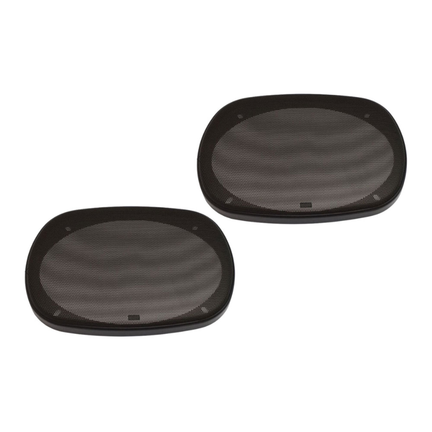 Magnadyne 6x9 Speaker Grills - Black Wire Mesh Pair With Mounting Hardware