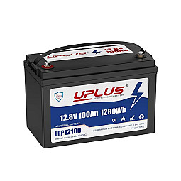 LEOCH LFP12100-H UPLUS - 12V 100Ah LiFePO4 Lithium BMS Protection Deep Cycle Leisure Battery