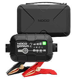 NOCO GENIUS2 Smart Trickle Battery Charger With EVA Protective Case NOCO GENIUS2 Smart Trickle Battery Charger With EVA Protective Case