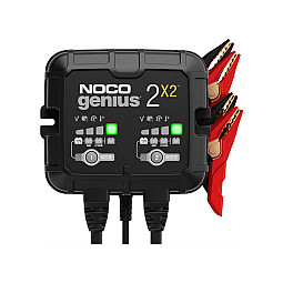 NOCO GENIUS2X2 Battery Maintainer + Battery Desulfator 2-Bank 4-Amp Smart Trickle Battery Charger NOCO GENIUS2X2 Battery Maintainer + Battery Desulfator 2-Bank 4-Amp Smart Trickle Battery Charger