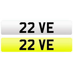 22 VE Private Number Plate For Sale 22 VE Private Number Plate For Sale