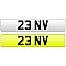 23 NV Private Number Plate