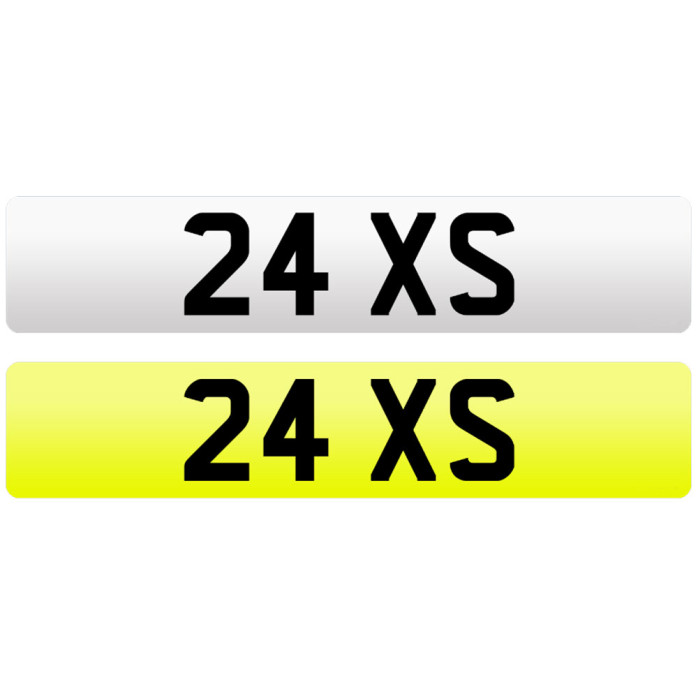 24 XS-NUMBERPLATE