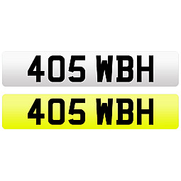 405 WBH Private Number Plate For Sale 405 WBH Private Number Plate For Sale