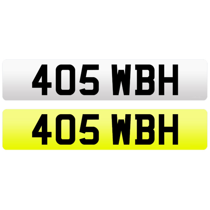 405 WBH-NUMBERPLATE