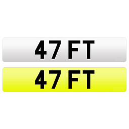 47 FT Private Number Plate For Sale 47 FT Private Number Plate For Sale