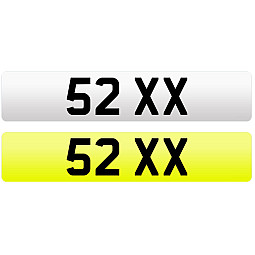 52 XX Private Number Plate For Sale 52 XX Private Number Plate For Sale