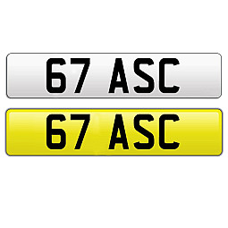 67 ASC Dateless Cherished Private Number Plate 67 ASC Dateless Cherished Private Number Plate