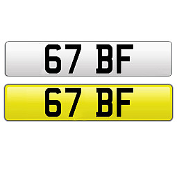 67 BF Dateless Cherished Private Number Plate 67 BF Dateless Cherished Private Number Plate