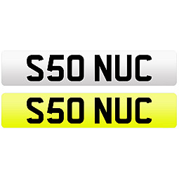 S50 NUC Cherished Private Number Plate S50 NUC Cherished Private Number Plate