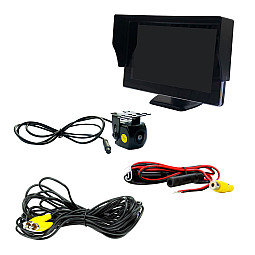 Connects2 CAM-KIT16 IP68 Full Universal Camera Kit and 5” Display Monitor Removable Parking Lines