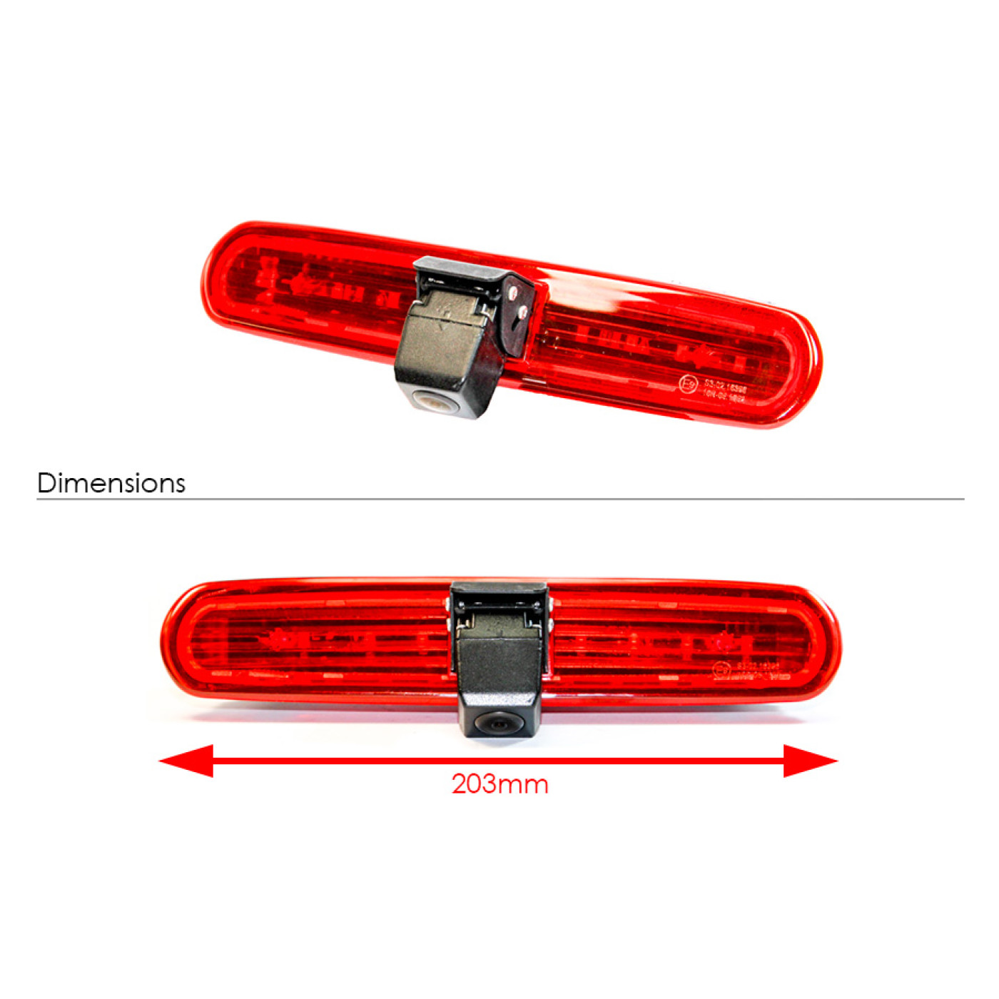 InCar Tec CVCFIA01 Fiat Doblo Brake Light Reverse Camera
