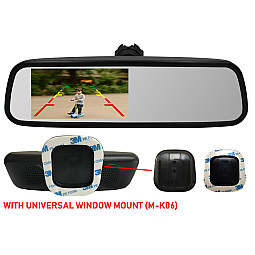 InCarTec M-4318-U 4.5" Rear View Mirror Monitor (Universal Window Mount)