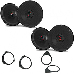 Fiat 500 2007-2014 JBL 6.5" Front Door Rear Side Panel Speaker Upgrade Kit Fiat 500 2007-2014 JBL 6.5" Front Door Rear Side Panel Speaker Upgrade Kit