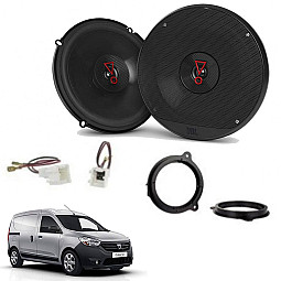 Dacia Dokker 2012-2021 JBL 6.5" Front Door Coaxial Speaker Upgrade Kit Dacia Dokker 2012-2021 JBL 6.5" Front Door Coaxial Speaker Upgrade Kit