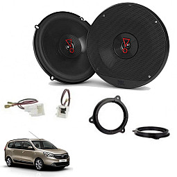 Dacia Lodgy 2012-2021 JBL 6.5" Front Door Coaxial Speaker Upgrade Kit Dacia Lodgy 2012-2021 JBL 6.5" Front Door Coaxial Speaker Upgrade Kit