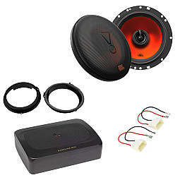 Ford Transit Custom 2012-2021 JBL 6.5" 2 Way Coaxial Car Front Door Speaker Under Seat Subwoofer Upgrade Pack