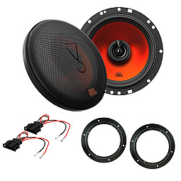 VW Caddy, Caravelle, Golf, Jetta JBL 6.5" 2 Way Coaxial Car Front Door Speaker Upgrade Pack