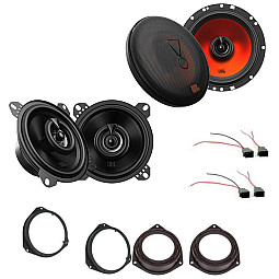 Vauxhall Corsa D 2 Door or 4 Door 2006-2014 JBL Car Front and Rear Door Speaker Upgrade Pack