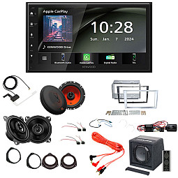 Vauxhall Corsa D (3 OR 5 DOOR) 2006 - 2014 Complete Wireless Carplay / Android Auto / Front + Rear Speakers / Subwoofer Pack