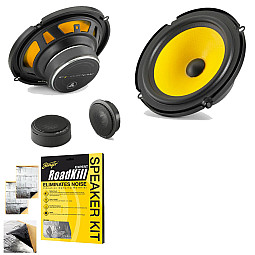 JL Audio C1-650 6.5" 16.5cm 2-Way Car Component Speaker System 50W RMS Pair With Sound Deadening Sheet JL Audio C1-650 6.5" 16.5cm 2-Way Car Component Speaker System 50W RMS Pair With Sound Deadening Sheet