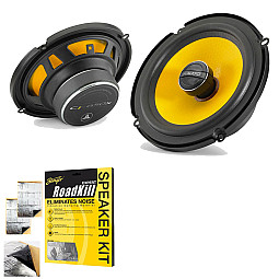 JL Audio C1-650x 6.5" 16.5cm 2 Way Car Door Shelf Speakers With Sound Deadening Sheet