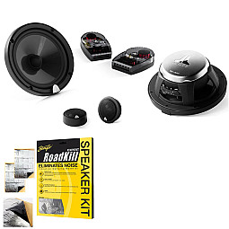 JL Audio C3-650 Evolution C3 Series 6.5" (16.5cm) 2 Way Convertible Component/Coaxial Speaker System With Sound Deadening Sheet