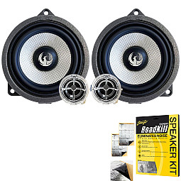 Phoenix Gold ZDSB100CS BMW 4" Front or Rear Door 2 Way Component Car Speaker Upgrade Kit With Sound Proofing Sheet Phoenix Gold ZDSB100CS BMW 4" Front or Rear Door 2 Way Component Car Speaker Upgrade Kit With Sound Proofing Sheet