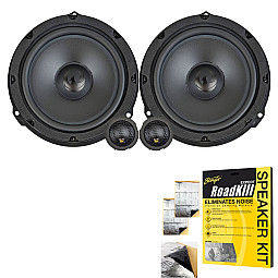 Phoenix Gold ZDSKF1 Ford Ranger 6.5″ Front or Rear Doors 2-Way Car Component Speakers With Sound Proofing Deadening Sheet