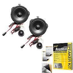 Phoenix Gold ZDSKFO1 Ford KA (2008-2016) 6.5″ Front Doors 2-Way Car Component Speaker Pack With Sound Deadening Sheet