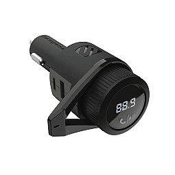 Scosche BTFM9 Wireless Hands Free Car Kit With FM Transmitter Dual 12W USB-C and USB-A  Scosche BTFM9 Wireless Hands Free Car Kit With FM Transmitter Dual 12W USB-C and USB-A