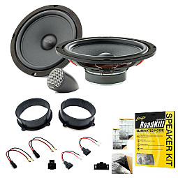 AUDI TT MK 2 2007 - 2014 Focal 8" Front Door Dash Tweeters Wiring Upgrade Kit AUDI TT MK 2 2007 - 2014 Focal 8" Front Door Dash Tweeters Wiring Upgrade Kit