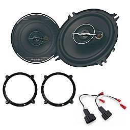 Audi A3 (1996-2003) Pioneer 5" 3 Way Coaxial Car Front Door Speakers Upgrade Pack